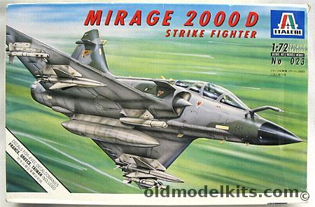 Italeri 1/72 TWO Mirage 2000D Strike Fighter - France Red Flag 1992 / Greece / Taiwan, 023 plastic model kit